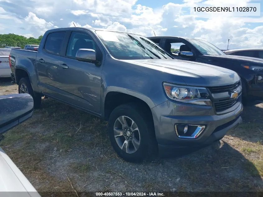 2020 Chevrolet Colorado Z71 VIN: 1GCGSDEN9L1102870 Lot: 40507553