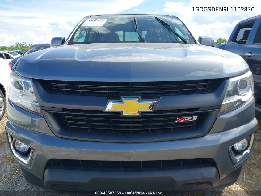 2020 Chevrolet Colorado Z71 VIN: 1GCGSDEN9L1102870 Lot: 40507553