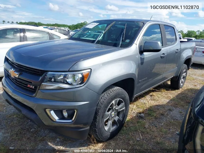 2020 Chevrolet Colorado Z71 VIN: 1GCGSDEN9L1102870 Lot: 40507553