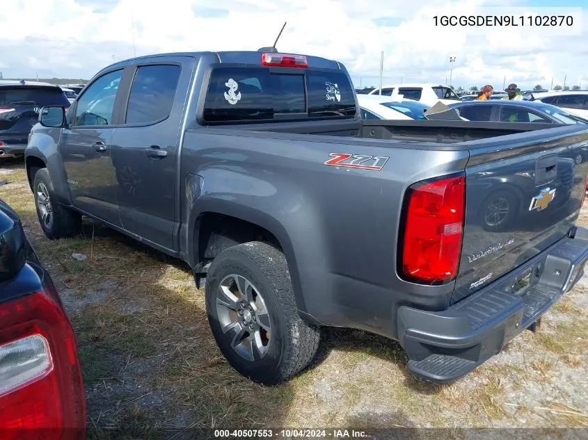 1GCGSDEN9L1102870 2020 Chevrolet Colorado Z71