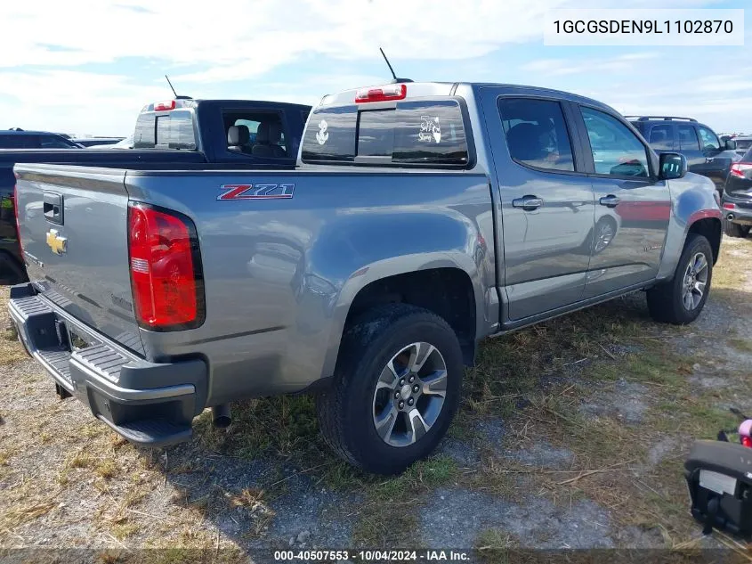 2020 Chevrolet Colorado Z71 VIN: 1GCGSDEN9L1102870 Lot: 40507553