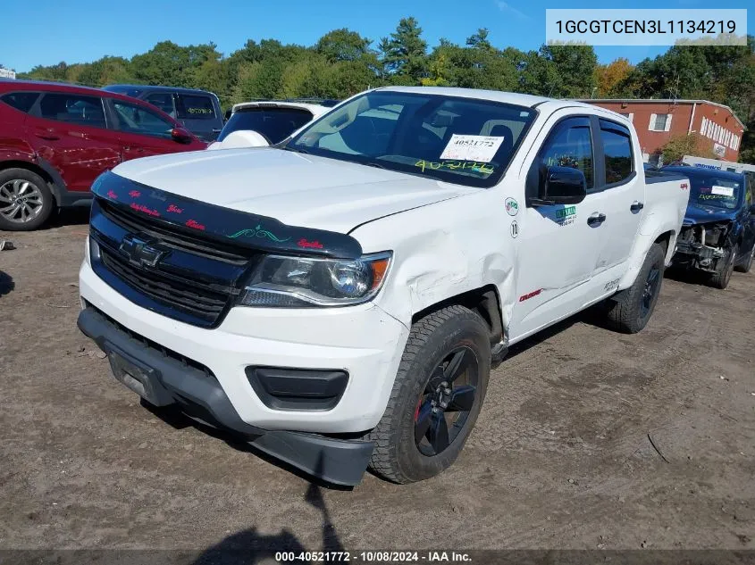 1GCGTCEN3L1134219 2020 Chevrolet Colorado 4Wd Short Box Lt