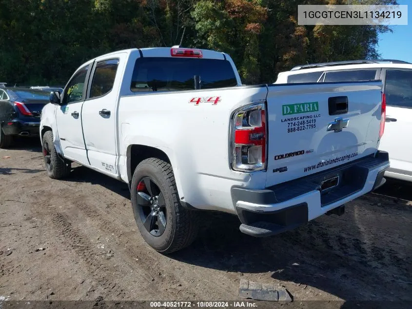 1GCGTCEN3L1134219 2020 Chevrolet Colorado 4Wd Short Box Lt