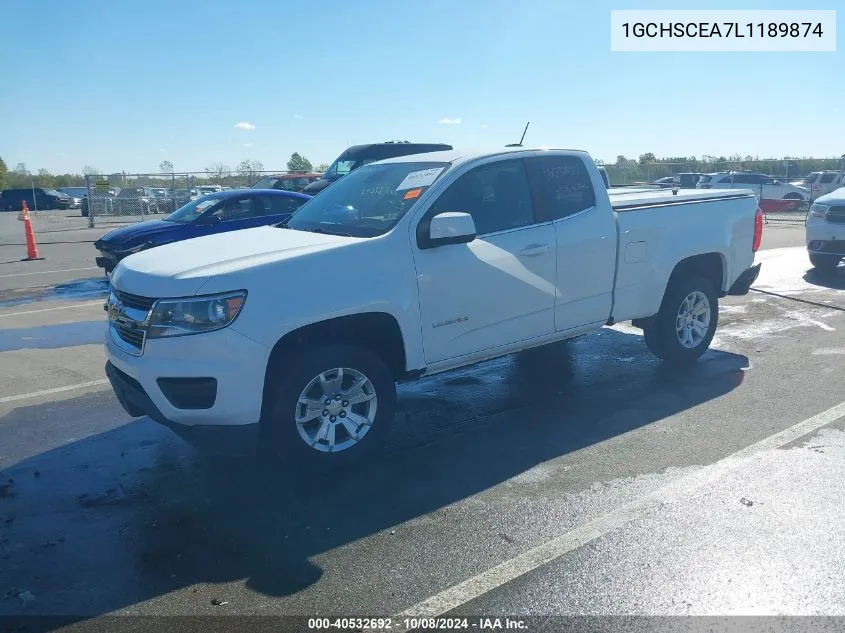 1GCHSCEA7L1189874 2020 Chevrolet Colorado 2Wd Long Box Lt