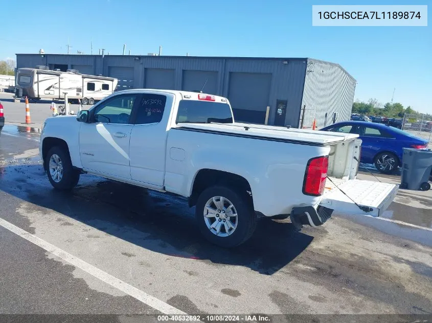 1GCHSCEA7L1189874 2020 Chevrolet Colorado 2Wd Long Box Lt