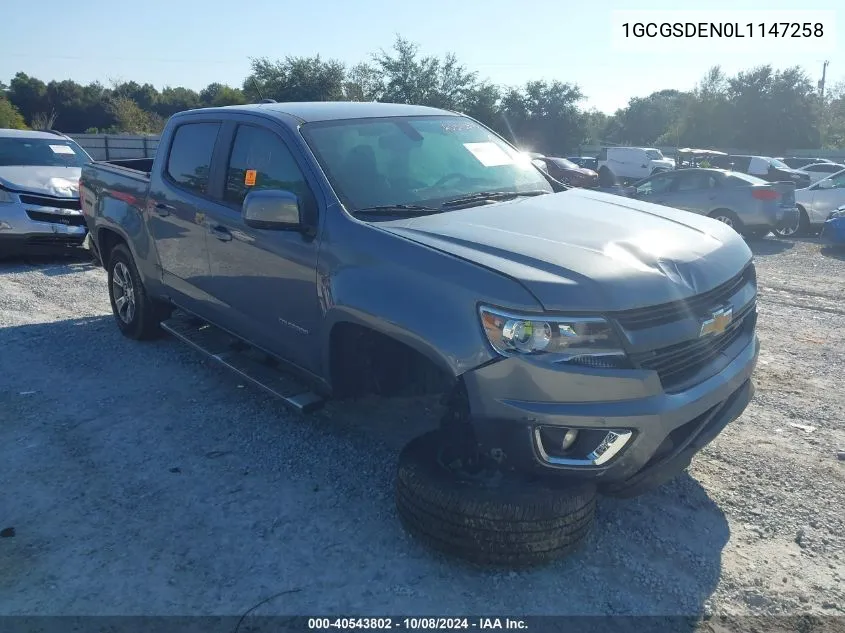 2020 Chevrolet Colorado 2Wd Short Box Z71 VIN: 1GCGSDEN0L1147258 Lot: 40543802