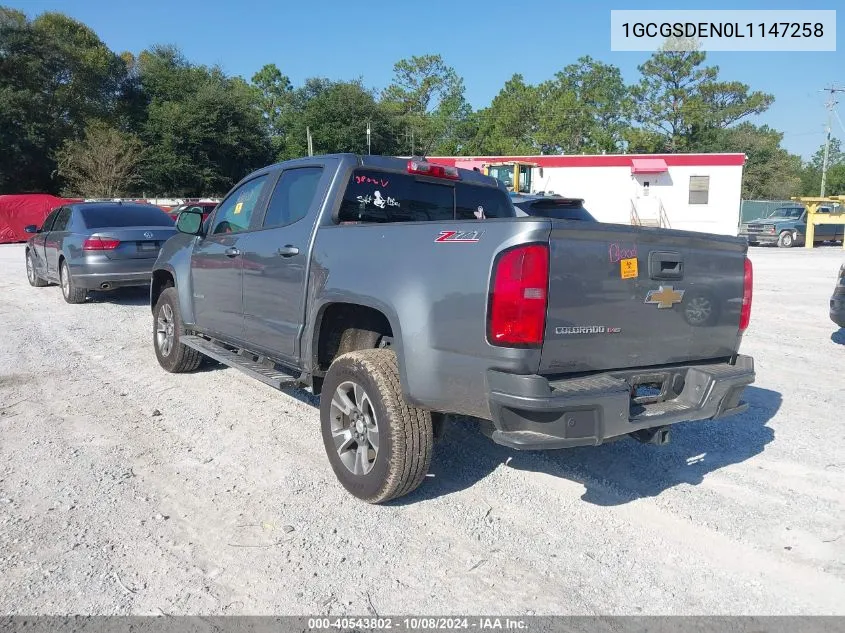 2020 Chevrolet Colorado 2Wd Short Box Z71 VIN: 1GCGSDEN0L1147258 Lot: 40543802