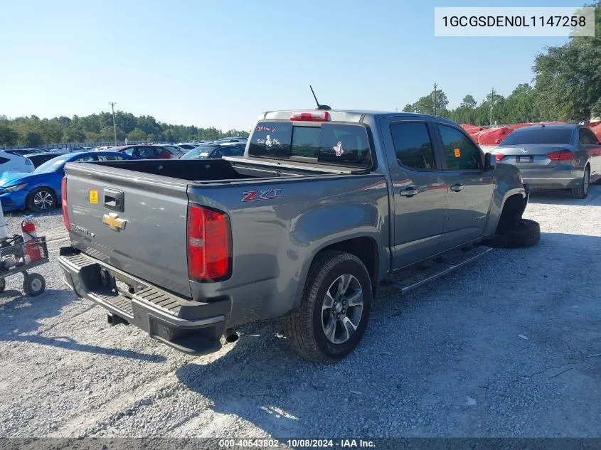 2020 Chevrolet Colorado 2Wd Short Box Z71 VIN: 1GCGSDEN0L1147258 Lot: 40543802