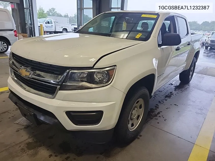 1GCGSBEA7L1232387 2020 Chevrolet Colorado 2Wd Short Box Wt