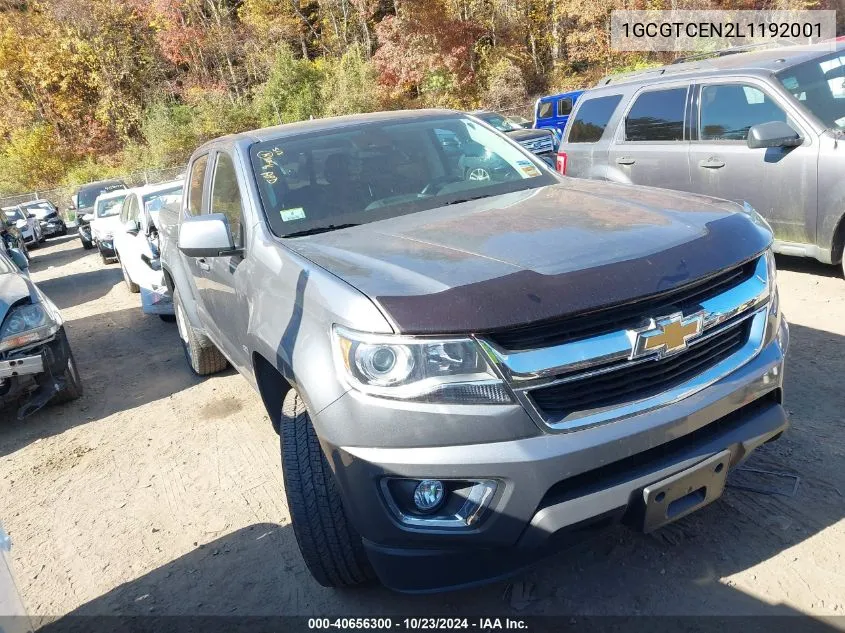 2020 Chevrolet Colorado 4Wd Short Box Lt VIN: 1GCGTCEN2L1192001 Lot: 40656300