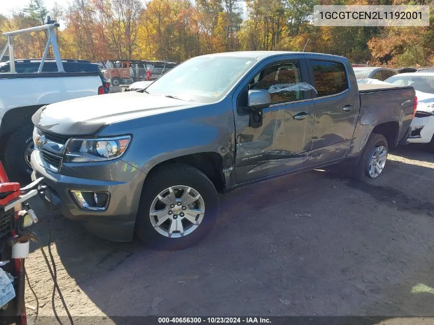 2020 Chevrolet Colorado 4Wd Short Box Lt VIN: 1GCGTCEN2L1192001 Lot: 40656300