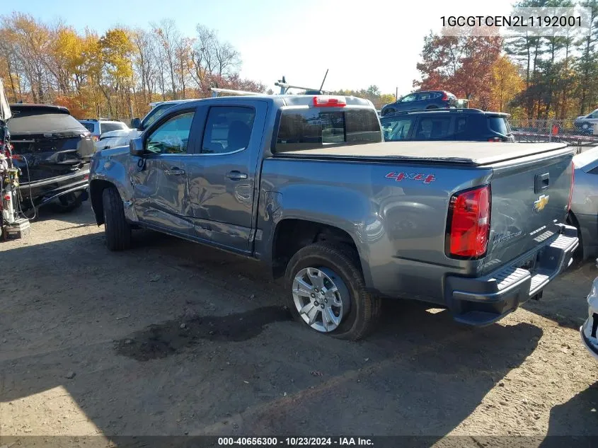 2020 Chevrolet Colorado 4Wd Short Box Lt VIN: 1GCGTCEN2L1192001 Lot: 40656300