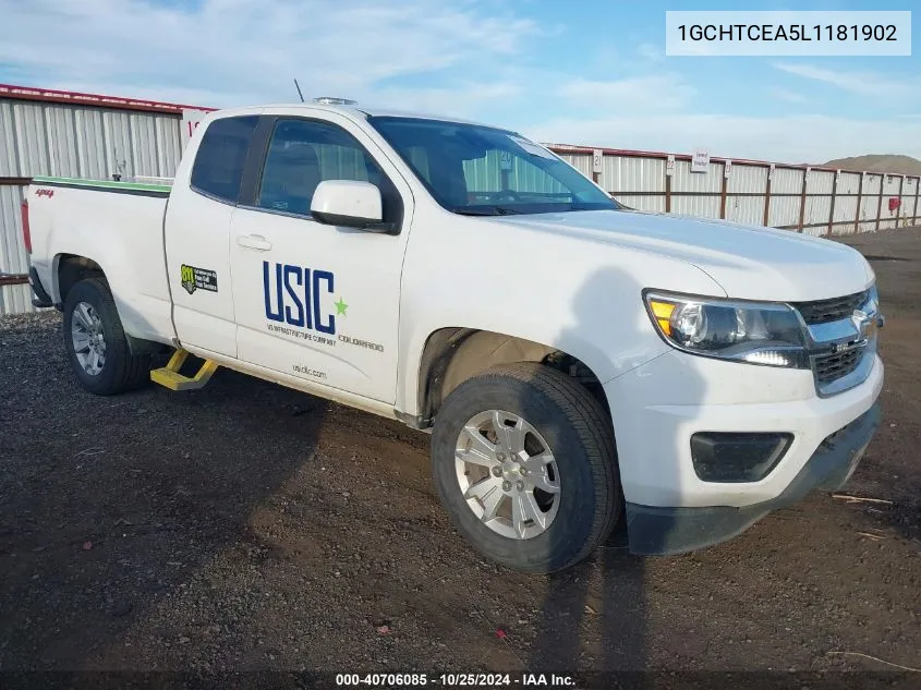 2020 Chevrolet Colorado Lt VIN: 1GCHTCEA5L1181902 Lot: 40706085