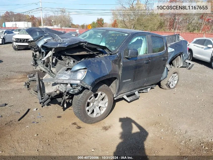 2020 Chevrolet Colorado 2Wd Short Box Lt VIN: 1GCGSCEN8L1167655 Lot: 40720056