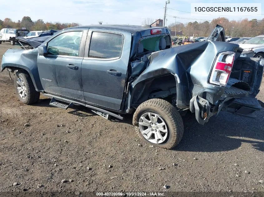 2020 Chevrolet Colorado 2Wd Short Box Lt VIN: 1GCGSCEN8L1167655 Lot: 40720056