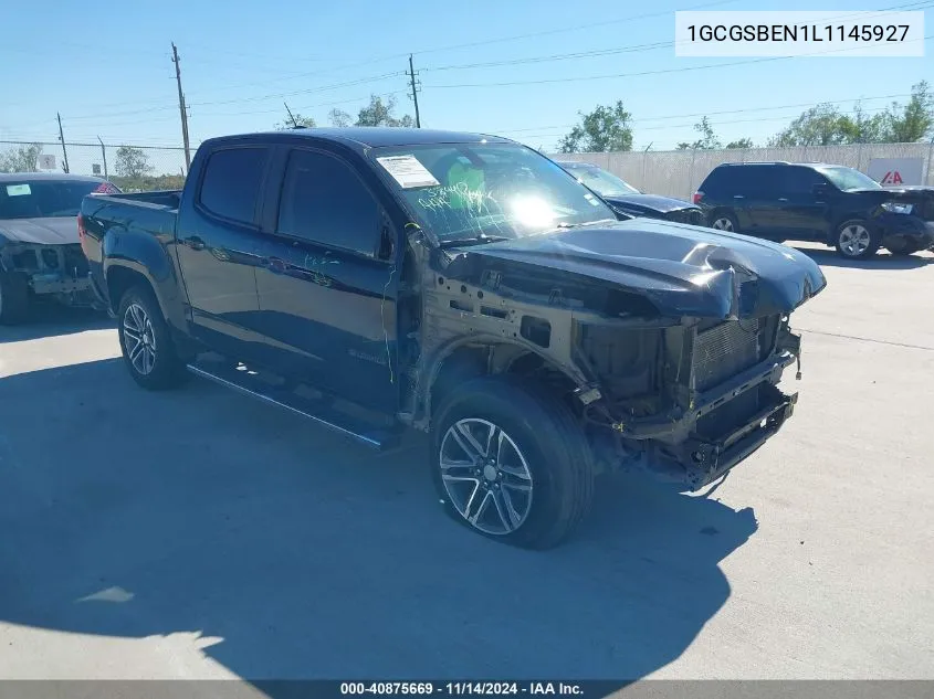 2020 Chevrolet Colorado 2Wd Short Box Wt VIN: 1GCGSBEN1L1145927 Lot: 40875669