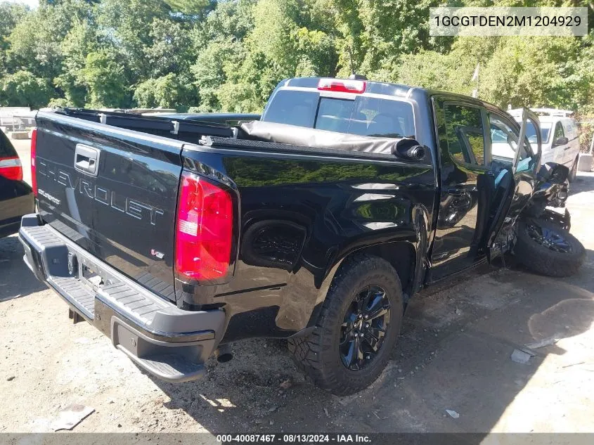 2021 Chevrolet Colorado VIN: 1GCGTDEN2M1204929 Lot: 40087467