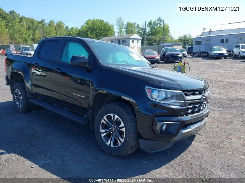 1GCGTDENXM1271021 2021 Chevrolet Colorado 4Wd Short Box Z71