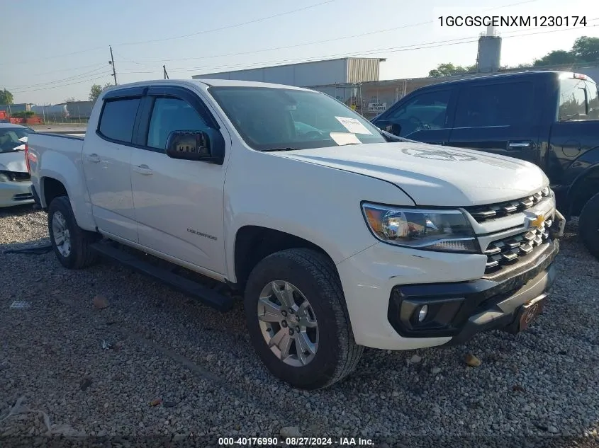 2021 Chevrolet Colorado 2Wd Short Box Lt VIN: 1GCGSCENXM1230174 Lot: 40176990