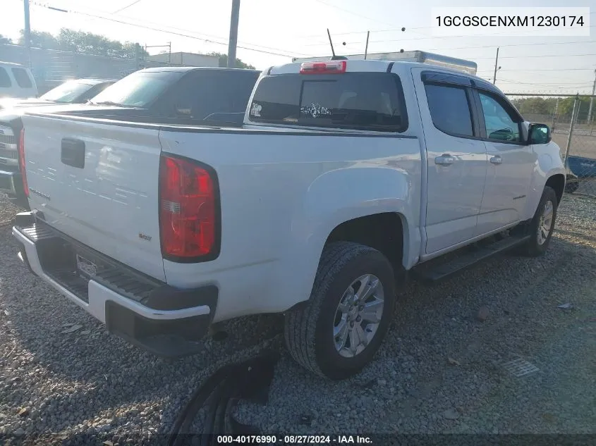 1GCGSCENXM1230174 2021 Chevrolet Colorado 2Wd Short Box Lt