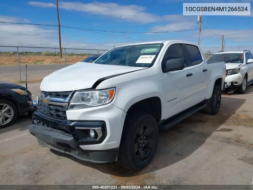 1GCGSBEN4M1266534 2021 Chevrolet Colorado 2Wd Short Box Wt