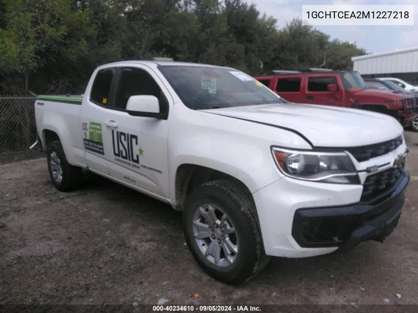 2021 Chevrolet Colorado 4Wd Long Box Lt VIN: 1GCHTCEA2M1227218 Lot: 40234610