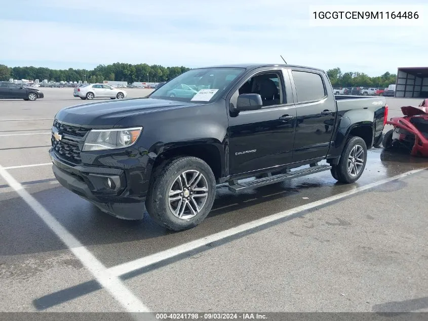 2021 Chevrolet Colorado 4Wd Short Box Lt VIN: 1GCGTCEN9M1164486 Lot: 40241798