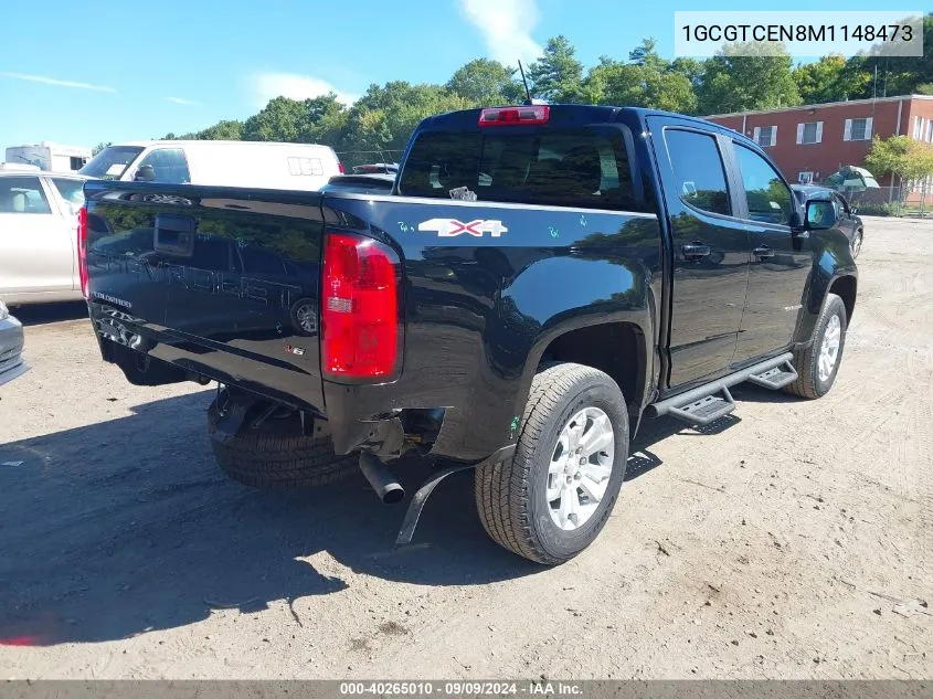 2021 Chevrolet Colorado 4Wd Short Box Lt VIN: 1GCGTCEN8M1148473 Lot: 40265010