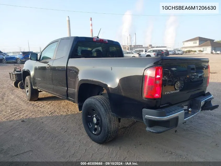 2021 Chevrolet Colorado VIN: 1GCHSBEA6M1206630 Lot: 40309668