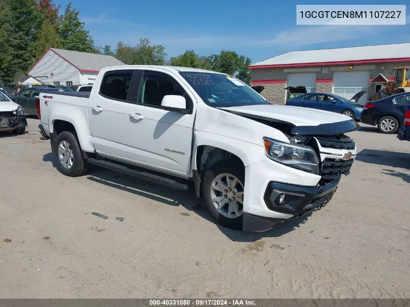 2021 Chevrolet Colorado 4Wd Short Box Lt VIN: 1GCGTCEN8M1107227 Lot: 40331050