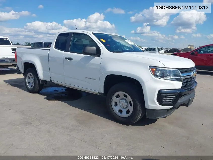 1GCHSBEN1M1110312 2021 Chevrolet Colorado 2Wd Long Box Wt