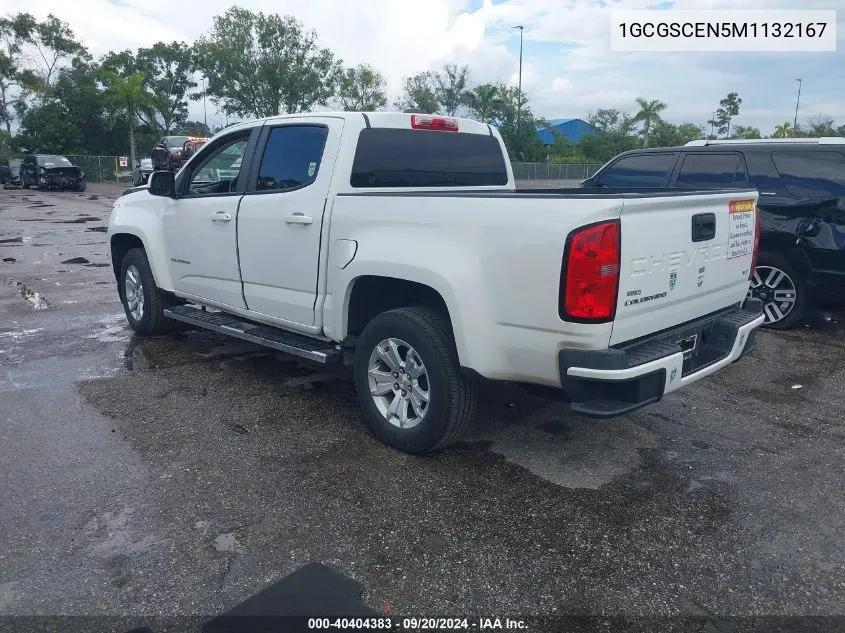 1GCGSCEN5M1132167 2021 Chevrolet Colorado 2Wd Short Box Lt