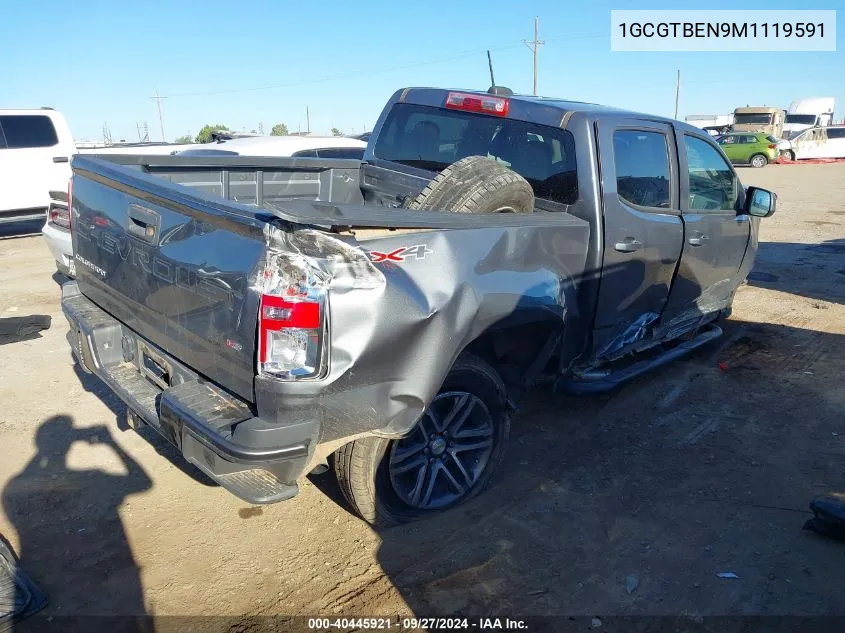 2021 Chevrolet Colorado 4Wd Short Box Wt VIN: 1GCGTBEN9M1119591 Lot: 40445921