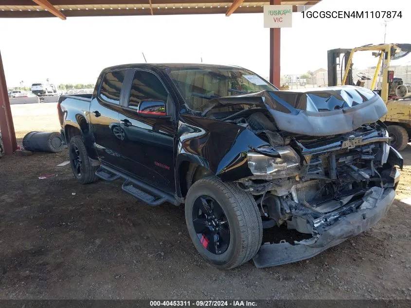 2021 Chevrolet Colorado 2Wd Short Box Lt VIN: 1GCGSCEN4M1107874 Lot: 40453311