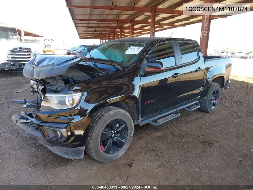 1GCGSCEN4M1107874 2021 Chevrolet Colorado 2Wd Short Box Lt