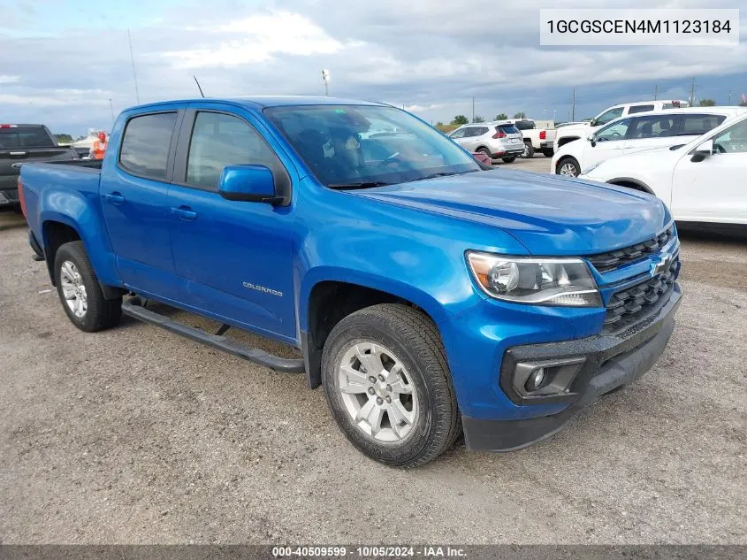 2021 Chevrolet Colorado Lt VIN: 1GCGSCEN4M1123184 Lot: 40509599