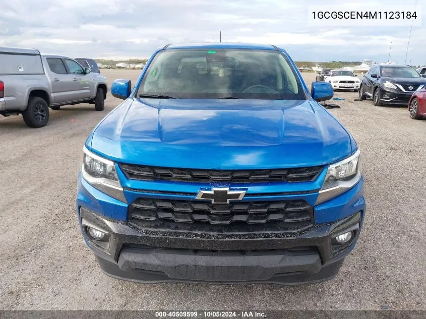 2021 Chevrolet Colorado Lt VIN: 1GCGSCEN4M1123184 Lot: 40509599