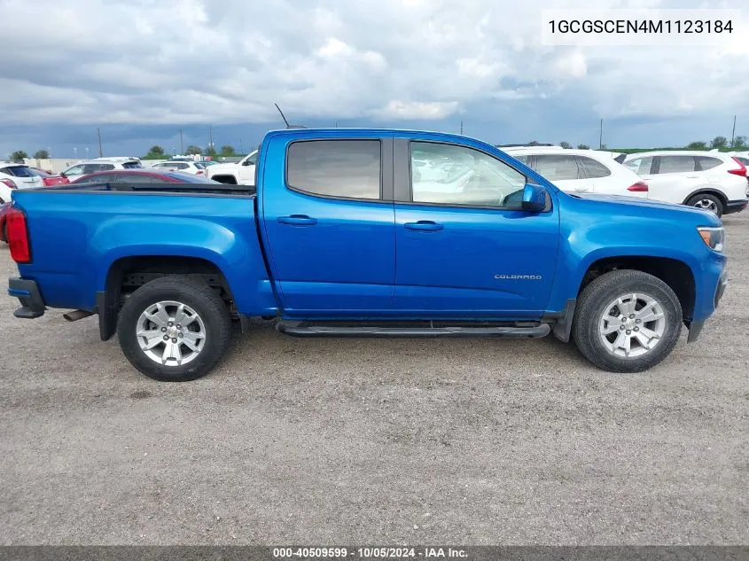 1GCGSCEN4M1123184 2021 Chevrolet Colorado Lt