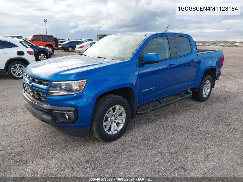 2021 Chevrolet Colorado Lt VIN: 1GCGSCEN4M1123184 Lot: 40509599