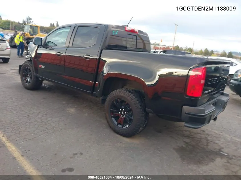 2021 Chevrolet Colorado 4Wd Short Box Z71 VIN: 1GCGTDEN2M1138009 Lot: 40521034