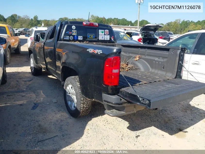 1GCHTCEN7M1126078 2021 Chevrolet Colorado Lt