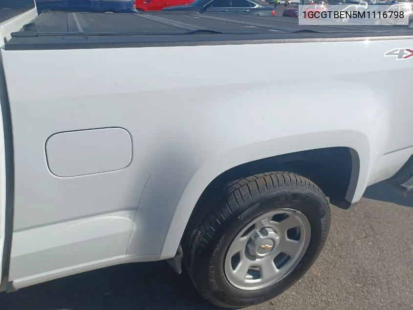 1GCGTBEN5M1116798 2021 Chevrolet Colorado