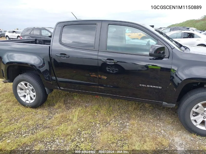 2021 Chevrolet Colorado Lt VIN: 1GCGSCEN1M1150889 Lot: 40534442