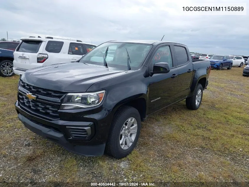 2021 Chevrolet Colorado Lt VIN: 1GCGSCEN1M1150889 Lot: 40534442