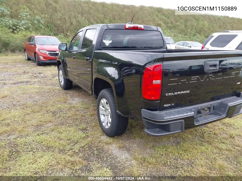 2021 Chevrolet Colorado Lt VIN: 1GCGSCEN1M1150889 Lot: 40534442