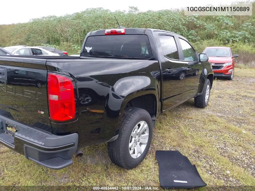 2021 Chevrolet Colorado Lt VIN: 1GCGSCEN1M1150889 Lot: 40534442