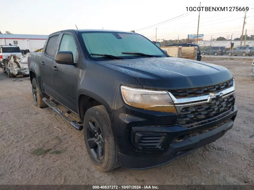 2021 Chevrolet Colorado VIN: 1GCGTBENXM1275669 Lot: 40537272