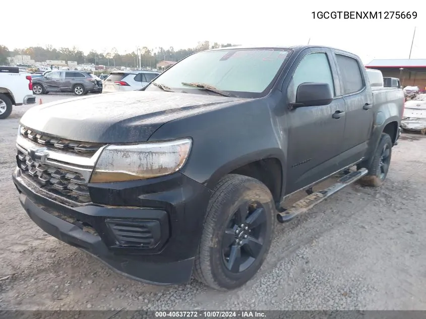 2021 Chevrolet Colorado VIN: 1GCGTBENXM1275669 Lot: 40537272