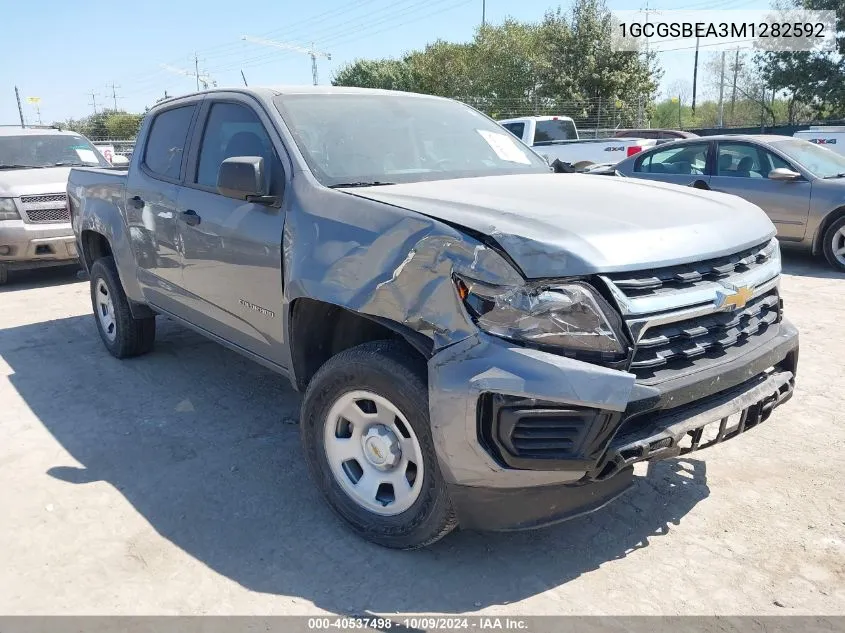 2021 Chevrolet Colorado VIN: 1GCGSBEA3M1282592 Lot: 40537498