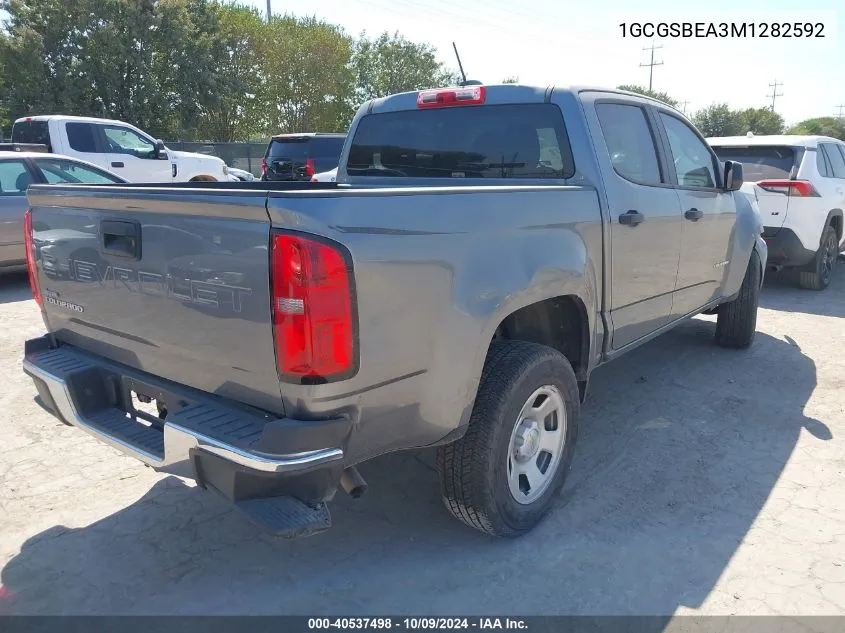 2021 Chevrolet Colorado VIN: 1GCGSBEA3M1282592 Lot: 40537498